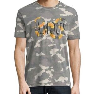 BRAND NEW men eleven Paris camouflage shirt size S